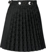 Thumbnail for your product : Charles Jeffrey Loverboy Patterned-Jacquard Pleated Kilt