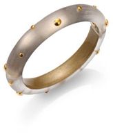 Thumbnail for your product : Alexis Bittar Studded Lucite Bangle Bracelet/Warm Grey