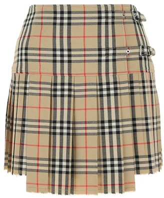 Burberry Vintage Check Kilt - ShopStyle Skirts