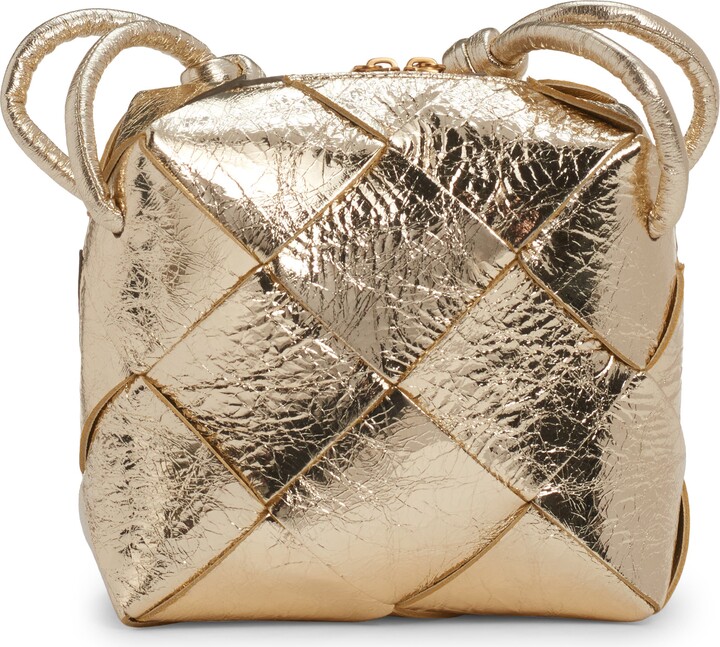 Bottega Veneta Small Clicker Intrecciato Leather Shoulder Bag