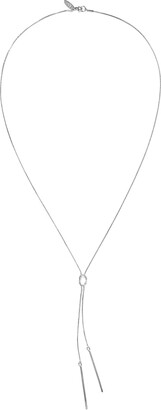New York and Company Bar Tassel Lariat Necklace