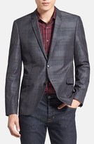 Thumbnail for your product : HUGO 'Adris' Extra Trim Fit Plaid Sportcoat