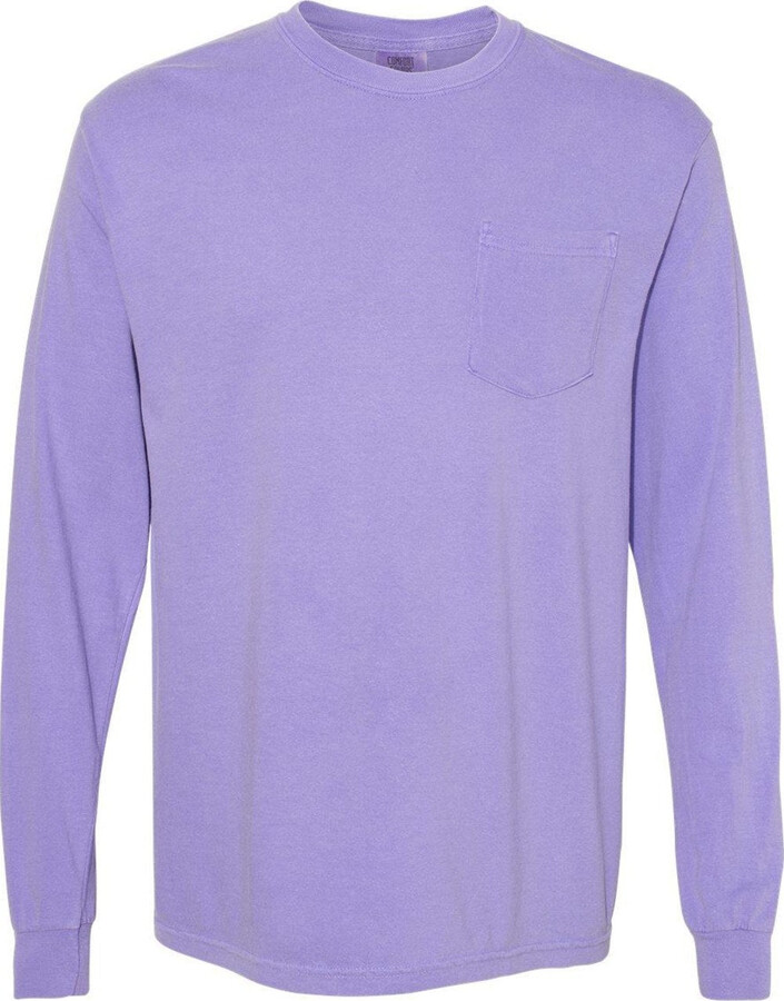 Comfort Colors Garment-Dyed Heavyweight Long Sleeve Pocket T-Shirt