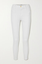 Thumbnail for your product : Frame Le High Frayed Skinny Jeans - White