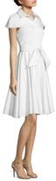 Thumbnail for your product : Badgley Mischka Cape Shirtdress