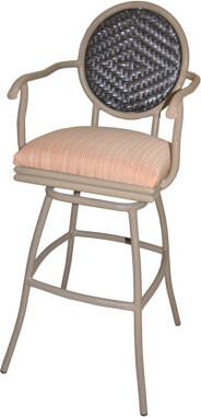 Tobias Designs Adelle 35" Patio Bar Stool with Cushion