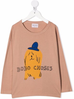 Bobo Choses logo-print long-sleeve T-shirt