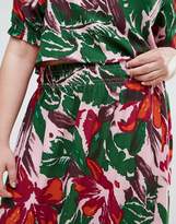 Thumbnail for your product : ASOS Curve CURVE Maxi Skirt in Palm Print