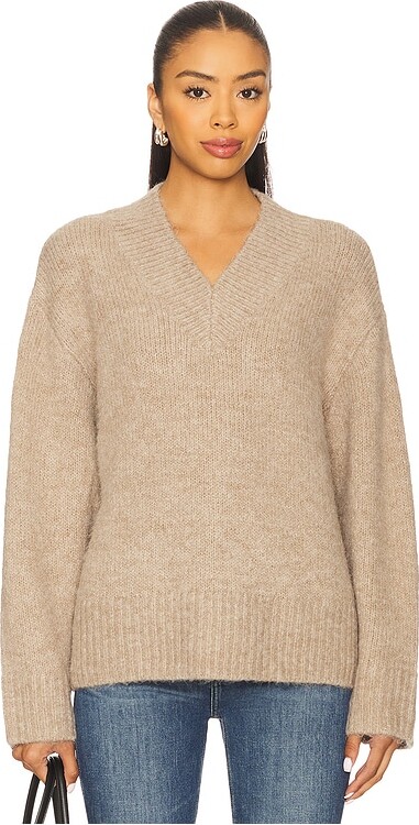 Pistola Denim Talia Chunky V-Neck Long Sleeve Sweater