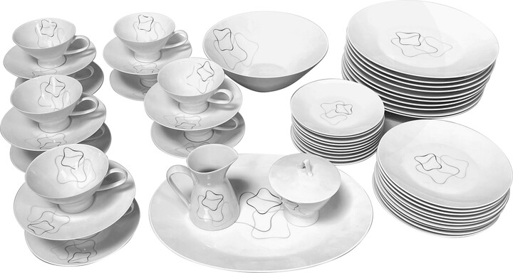 Raymond Lowey Rosenthal Form 2000 "linear" Dinnerware Set By Raymond Loewy 54 Pieces