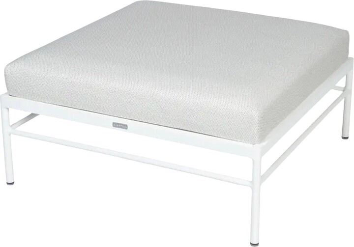 Fermob Rivage Ottoman - Cotton White - Pearl Cushions