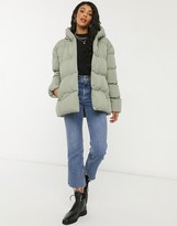 Thumbnail for your product : Threadbare stanley belted puffer coat with hood