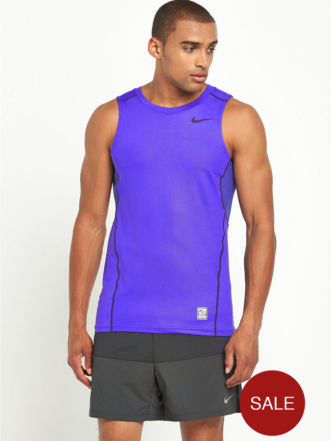 Nike Men's Pro Combat Hypercool Fitted Tank Top ShopStyle Shirts