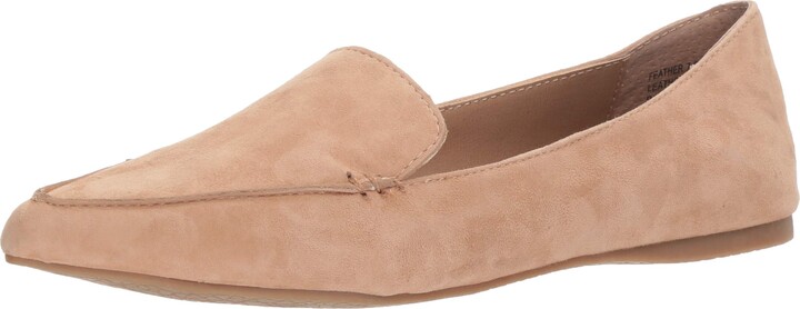 feather loafer flat