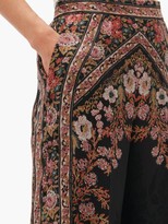 Thumbnail for your product : Etro Palazzo Floral-jacquard Trousers - Black Multi