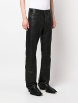 Thumbnail for your product : Enfants Riches Deprimes Straight-Leg Leather Trousers