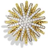 Thumbnail for your product : David Yurman Starburst Ring with Diamonds in Gold
