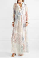 Thumbnail for your product : Chloé Printed Silk-chiffon Gown - White