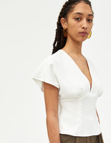 Thumbnail for your product : Rachel Comey Women's Peak Top in White, Size 2 | 100% Polyester
