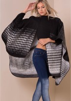 Thumbnail for your product : Missy Empire SP Dogtooth Print Cape