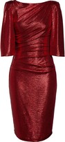 Thumbnail for your product : Eliza J Metallic Cape Sleeve Cocktail Dress