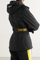 Thumbnail for your product : Fendi Rubber-trimmed Paneled Hooded Ski Jacket - Black