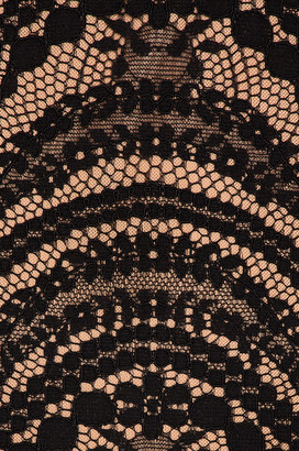 Jonathan Simkhai for FWRD Sleeveless Ruffle Lace Dress in Black | FWRD