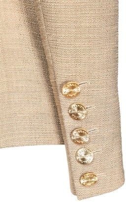 Alexandre Vauthier Cotton Blend Tweed Double Breast Jacket
