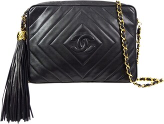 Chanel Chocolate Bar Fringe Shoulder Bag Quilted Leather - ShopStyle