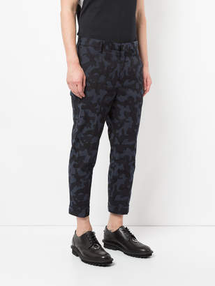 Neil Barrett camouflage cropped trousers