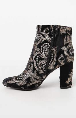 Mia Embroidered Ankle Booties