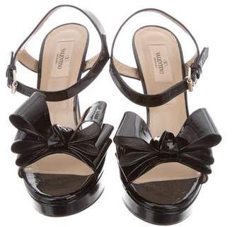 Valentino Bow Platform Sandals