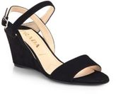 Thumbnail for your product : Prada Suede Slingback Wedge Sandals