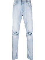 Thumbnail for your product : Represent Destroyer distressed-effect slim jeans