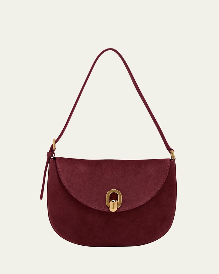 Savette The Tondo Suede Hobo Bag