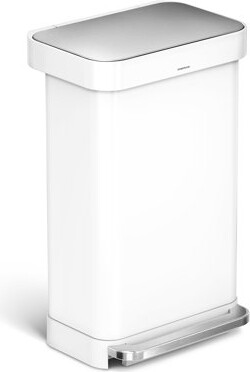 Simplehuman 45 Liter / 12 Gal Rectangular Hands-Free Kitchen Step Trash Can
