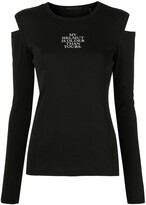 Thumbnail for your product : Helmut Lang Older cut-out cotton T-shirt