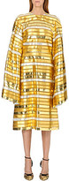Thumbnail for your product : Thom Browne Striped metallic dress