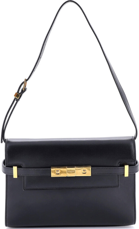 Saint Laurent Manhattan Shoulder Bag Leather Small