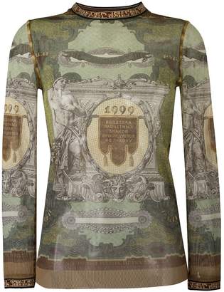 Jean Paul Gaultier Pre-Owned printed sheer sweater