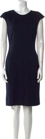 Bill Blass Crew Neck Knee-Length Dress