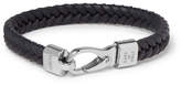 Thumbnail for your product : Tod's Woven Leather And Silver-Tone Bracelet
