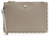 Thumbnail for your product : Michael Kors Medium Scalloped Truffle Leather Wristlet Pouch
