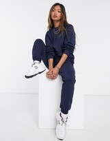 Thumbnail for your product : ASOS DESIGN tracksuit ultimate sweat / jogger with tie in cotton in navy - NAVY