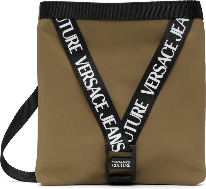 VERSACE JEANS COUTURE LOGO-LETTERING TOTE BAG – Baltini