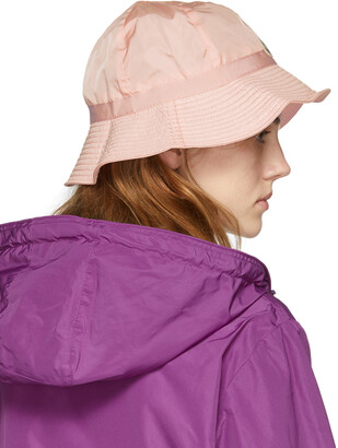 Moncler Pink Logo Bucket Hat