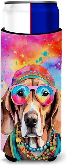 Carolines Treasures DAC2567MUK 12 oz Weimaraner Hippie Dawg Hugger for Ultra Slim Cans
