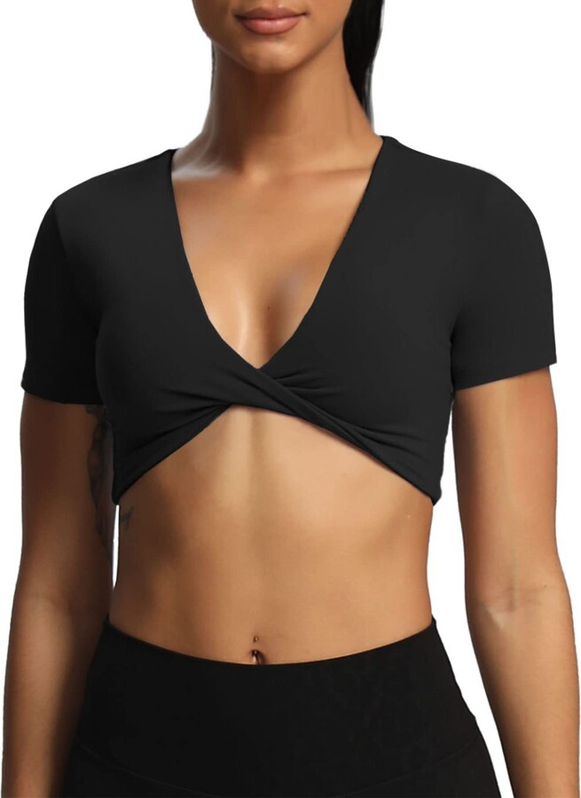 Fitted Short Sleeve Crop Top