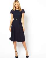 Thumbnail for your product : ASOS Simple Midi Skater Dress With Belt