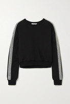 Thumbnail for your product : Area Cropped Crystal-embellished Cotton-jersey Sweater